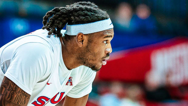 SMU's Tyreek Smith during first start of season against Tulane